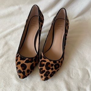 Inc Leopard print pointed toe heels